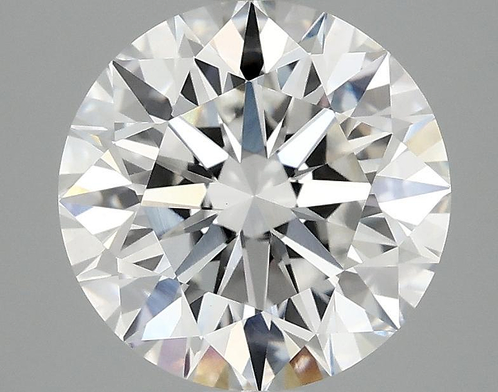 3.07 Carat Round Shaped Excellent Cut VVS2 IGI Certified Lab Grown Diamond