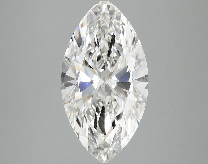 2.97 Carat Marquise Shaped Excellent Cut VVS2 IGI Certified Lab Grown Diamond