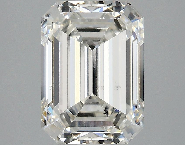 3.07 Carat Emerald Shaped Ideal Cut SI1 IGI Certified Lab Grown Diamond