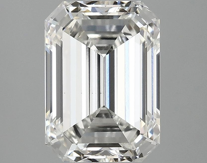 3.03 Carat Emerald Shaped Ideal Cut VVS2 IGI Certified Lab Grown Diamond