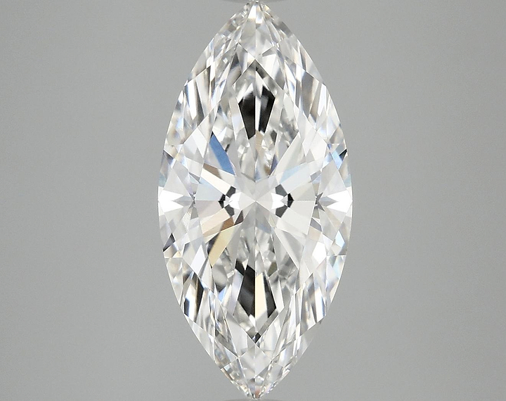 3.09 Carat Marquise Shaped Excellent Cut VVS2 IGI Certified Lab Grown Diamond