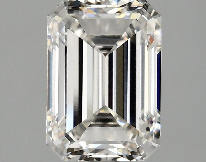 2.5 Carat Emerald Shaped Ideal Cut VVS2 IGI Certified Lab Grown Diamond