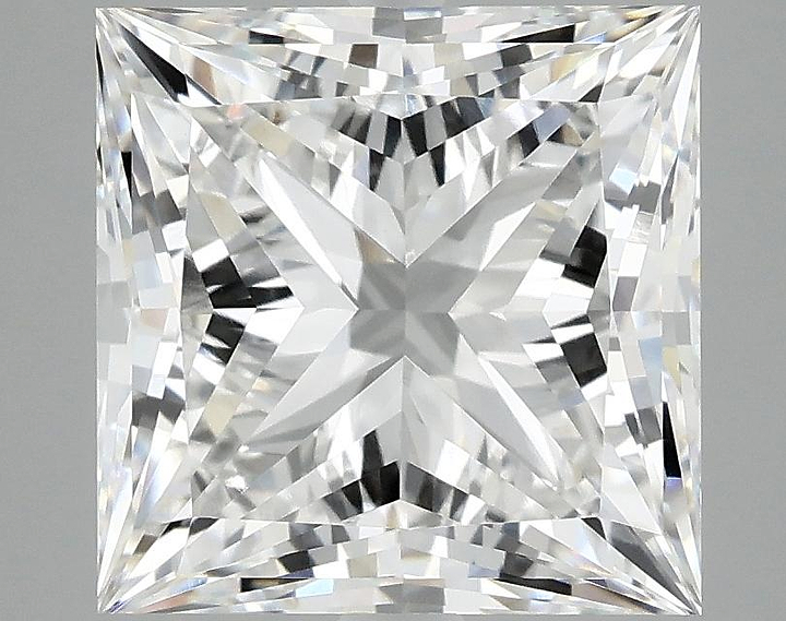 4.86 Carat Princess Shaped Ideal Cut VVS2 IGI Certified Lab Grown Diamond