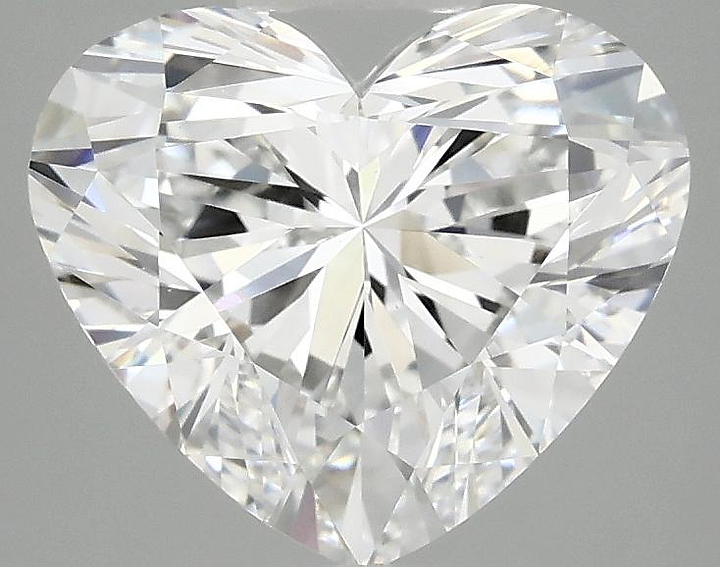 3.0 Carat Heart Shaped Ideal Cut VVS2 IGI Certified Lab Grown Diamond
