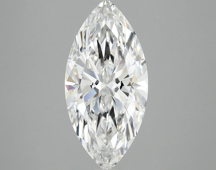 3.04 Carat Marquise Shaped Excellent Cut VVS2 IGI Certified Lab Grown Diamond