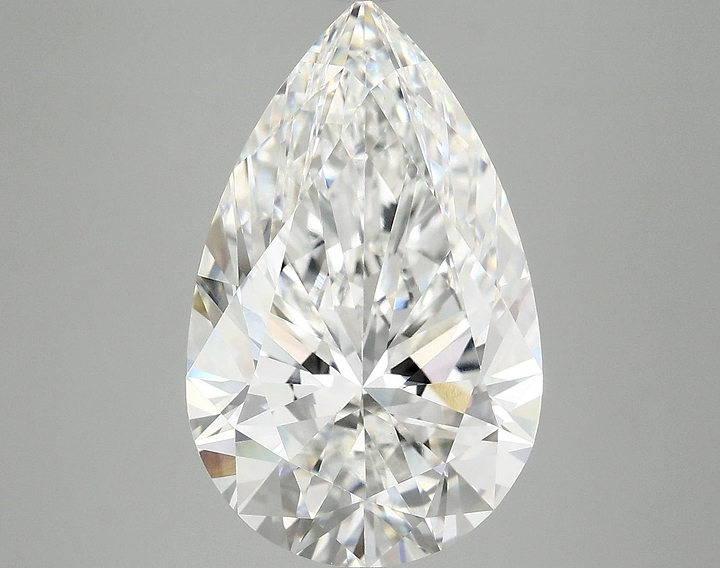 5.95 Carat Pear Shaped Ideal Cut VVS2 IGI Certified Lab Grown Diamond