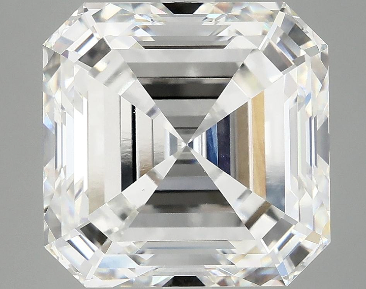 7.59 Carat Asscher Shaped Ideal Cut VVS2 IGI Certified Lab Grown Diamond