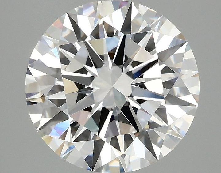 3.08 Carat Round Shaped Excellent Cut VVS2 IGI Certified Lab Grown Diamond