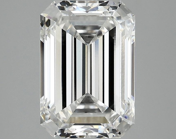 3.05 Carat Emerald Shaped Ideal Cut VVS2 IGI Certified Lab Grown Diamond