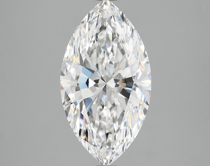3.04 Carat Marquise Shaped Excellent Cut VVS2 IGI Certified Lab Grown Diamond