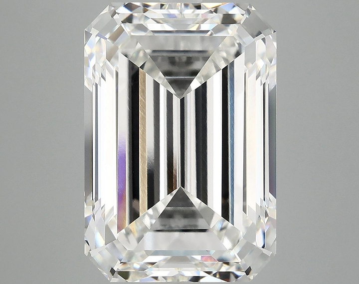 10.4 Carat Emerald Shaped Ideal Cut VVS2 IGI Certified Lab Grown Diamond