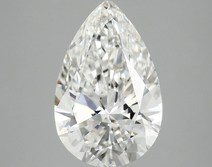 3.86 Carat Pear Shaped Ideal Cut VVS2 IGI Certified Lab Grown Diamond