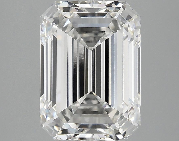3.08 Carat Emerald Shaped Excellent Cut VVS2 IGI Certified Lab Grown Diamond