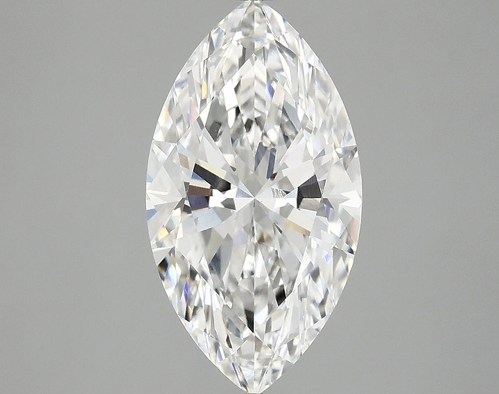 3.07 Carat Marquise Shaped Excellent Cut VVS2 IGI Certified Lab Grown Diamond