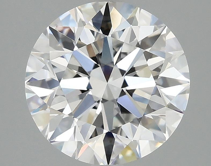 3.08 Carat Round Shaped Excellent Cut VVS2 IGI Certified Lab Grown Diamond