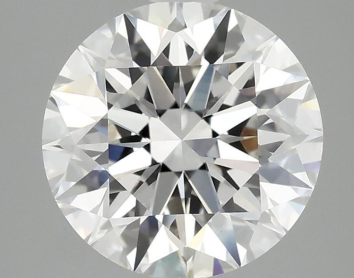 3.07 Carat Round Shaped Excellent Cut VVS2 IGI Certified Lab Grown Diamond