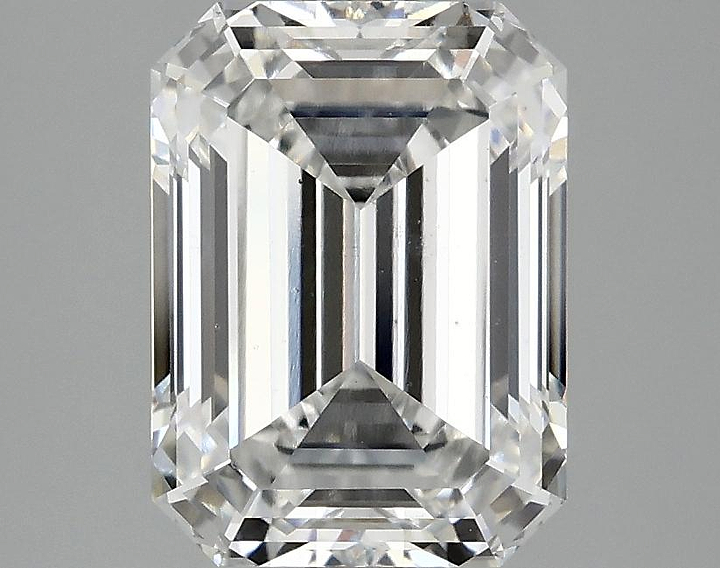 3.07 Carat Emerald Shaped Excellent Cut VS2 IGI Certified Lab Grown Diamond