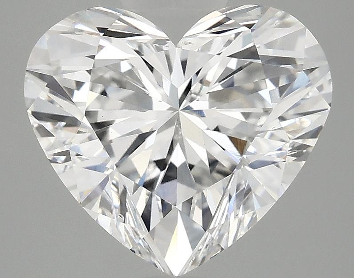 3.09 Carat Heart Shaped Ideal Cut VS2 IGI Certified Lab Grown Diamond