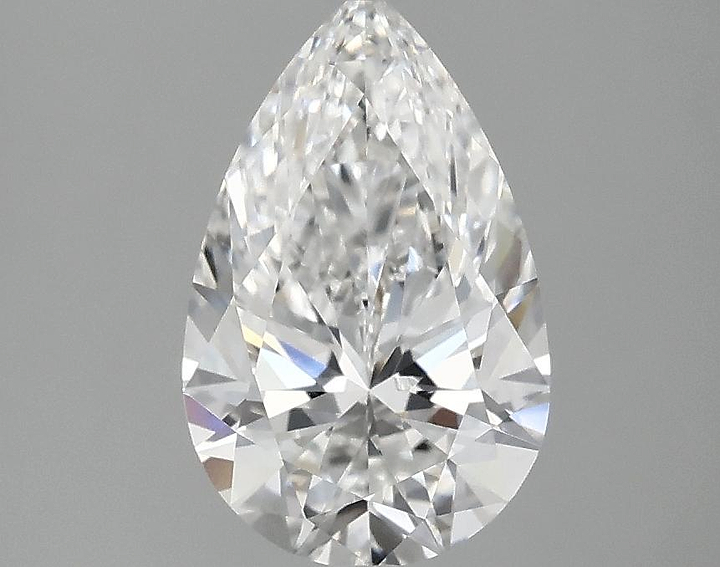 1.55 Carat Pear Shaped Ideal Cut VVS2 IGI Certified Lab Grown Diamond