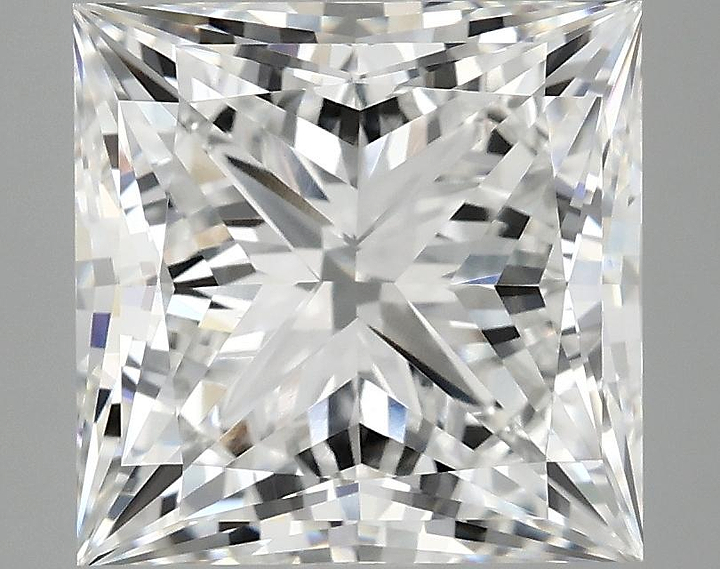 4.86 Carat Princess Shaped Ideal Cut VVS2 IGI Certified Lab Grown Diamond