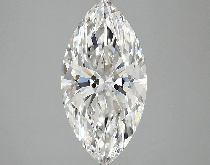3.07 Carat Marquise Shaped Ideal Cut VVS2 IGI Certified Lab Grown Diamond