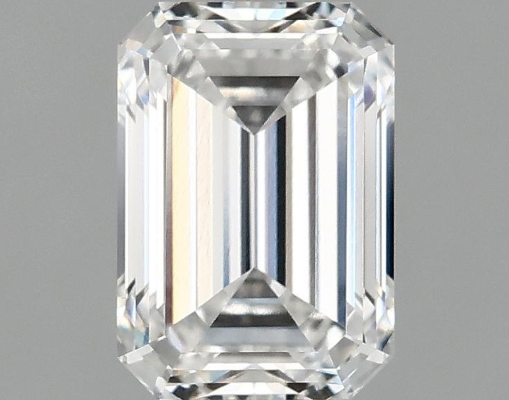 0.98 Carat Emerald Shaped Ideal Cut VVS2 IGI Certified Lab Grown Diamond