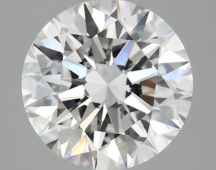 3.08 Carat Round Shaped Excellent Cut VVS2 IGI Certified Lab Grown Diamond