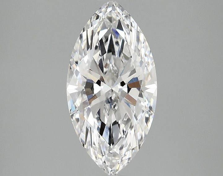2.02 Carat Marquise Shaped Ideal Cut VVS2 IGI Certified Lab Grown Diamond