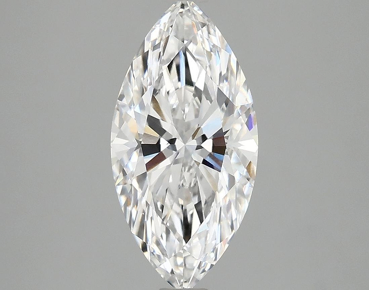 2.01 Carat Marquise Shaped Ideal Cut VVS2 IGI Certified Lab Grown Diamond