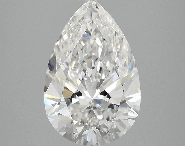 3.06 Carat Pear Shaped Excellent Cut VVS2 IGI Certified Lab Grown Diamond
