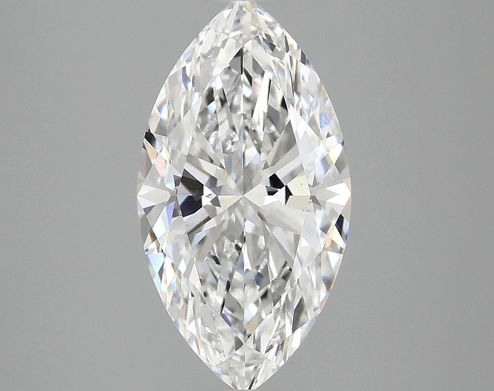 3.04 Carat Marquise Shaped Excellent Cut VVS2 IGI Certified Lab Grown Diamond