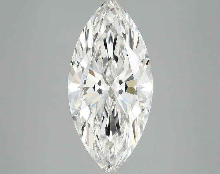 3.07 Carat Marquise Shaped Excellent Cut VVS2 IGI Certified Lab Grown Diamond