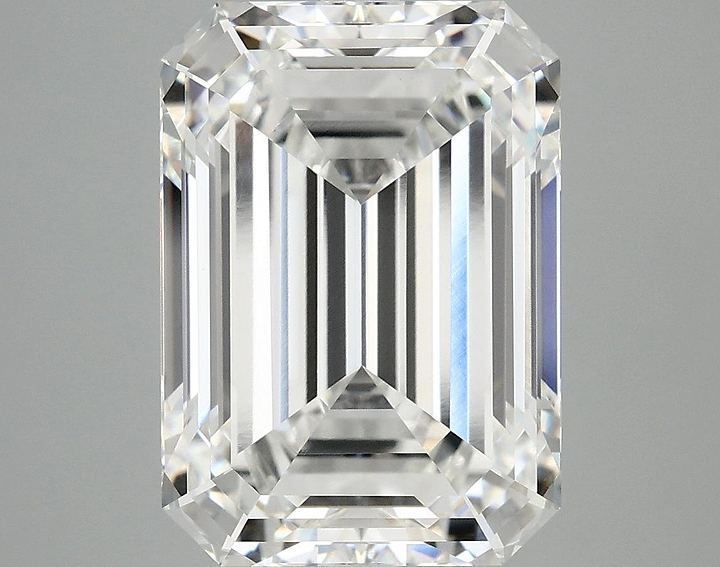 7.2 Carat Emerald Shaped Ideal Cut VVS2 IGI Certified Lab Grown Diamond