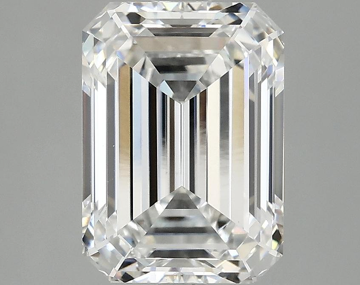 3.09 Carat Emerald Shaped Excellent Cut VS1 IGI Certified Lab Grown Diamond