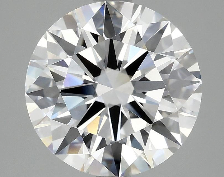 3.08 Carat Round Shaped Ideal Cut VVS2 IGI Certified Lab Grown Diamond