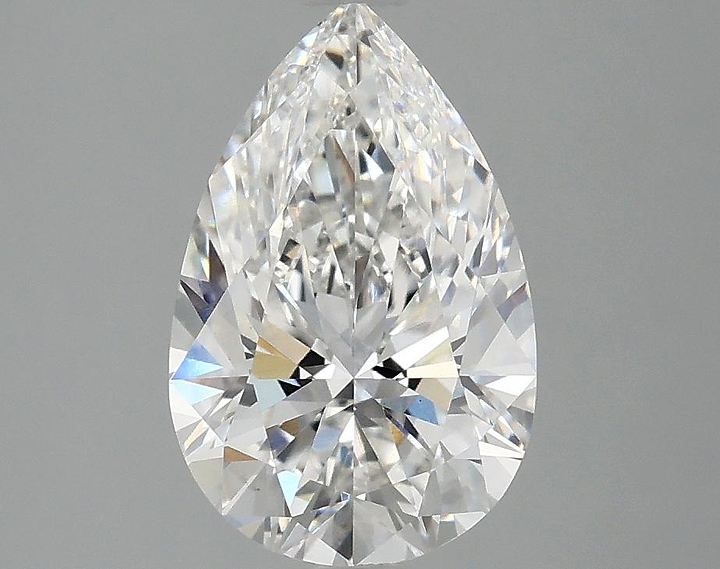 2.05 Carat Pear Shaped Ideal Cut VS1 IGI Certified Lab Grown Diamond