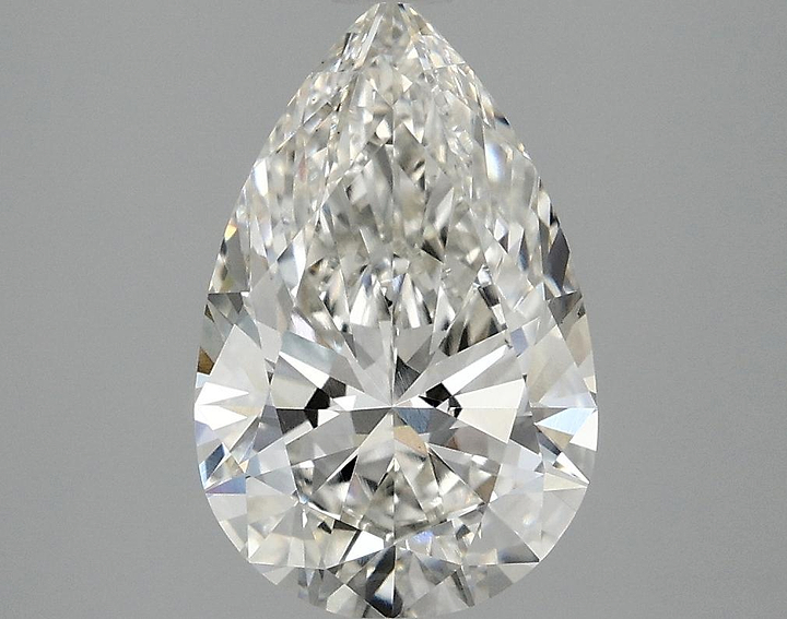 2.56 Carat Pear Shaped Ideal Cut VVS2 IGI Certified Lab Grown Diamond
