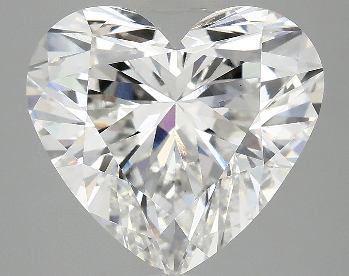 5.02 Carat Heart Shaped Ideal Cut VS1 IGI Certified Lab Grown Diamond