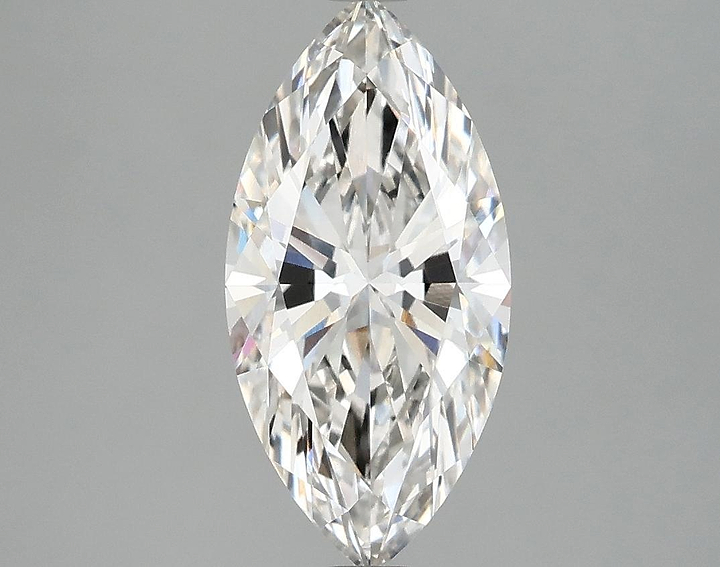 2.05 Carat Marquise Shaped Ideal Cut VVS2 IGI Certified Lab Grown Diamond