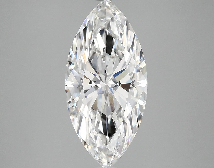 3.03 Carat Marquise Shaped Excellent Cut VVS2 IGI Certified Lab Grown Diamond
