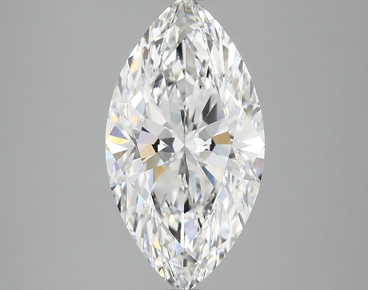3.08 Carat Marquise Shaped Excellent Cut VVS2 IGI Certified Lab Grown Diamond