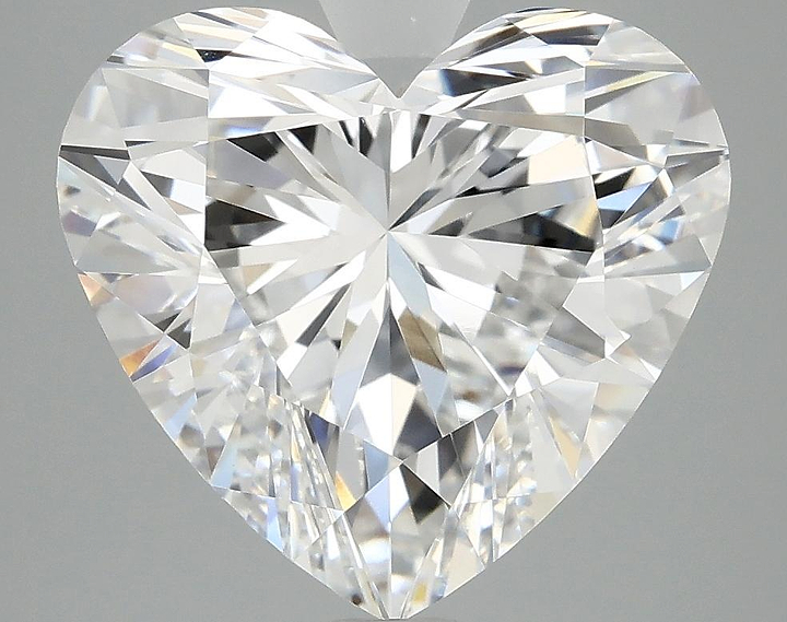 5.09 Carat Heart Shaped Ideal Cut VVS2 IGI Certified Lab Grown Diamond