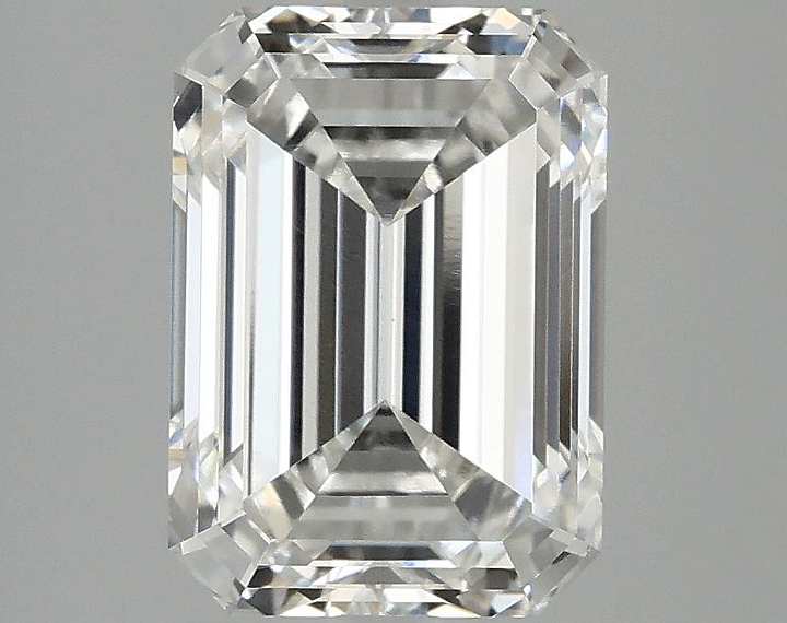 3.02 Carat Emerald Shaped Ideal Cut VVS2 IGI Certified Lab Grown Diamond