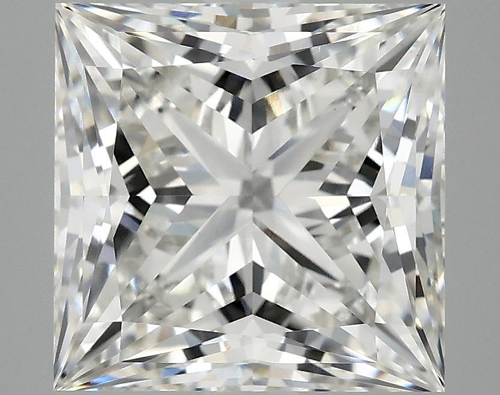 4.78 Carat Princess Shaped Ideal Cut VVS2 IGI Certified Lab Grown Diamond