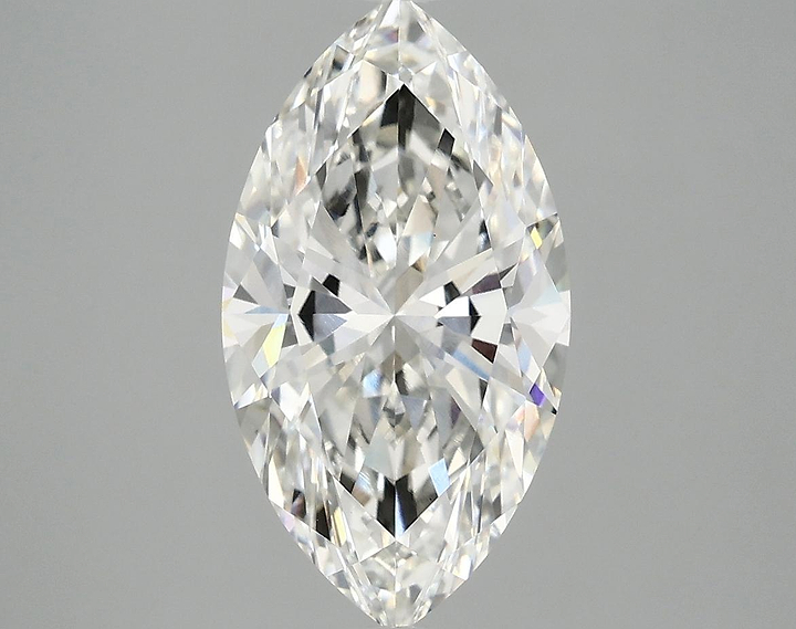 3.06 Carat Marquise Shaped Excellent Cut VVS2 IGI Certified Lab Grown Diamond
