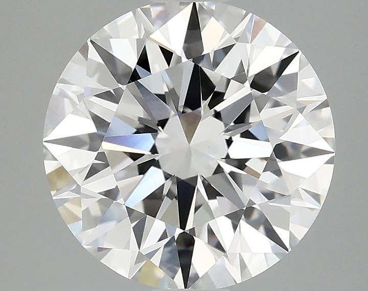 3.09 Carat Round Shaped Ideal Cut VVS2 IGI Certified Lab Grown Diamond