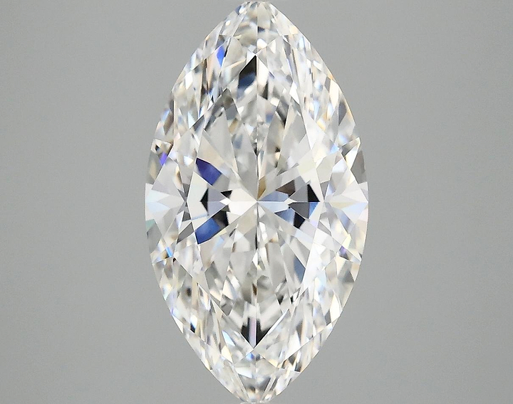 3.09 Carat Marquise Shaped Excellent Cut VVS2 IGI Certified Lab Grown Diamond