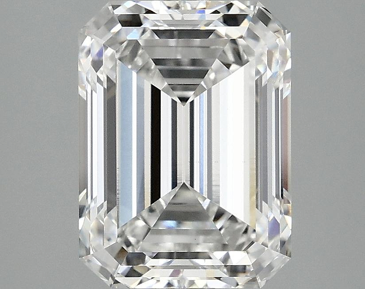 3.04 Carat Emerald Shaped Excellent Cut VVS2 IGI Certified Lab Grown Diamond