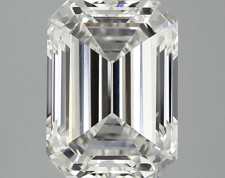 3.07 Carat Emerald Shaped Excellent Cut VVS2 IGI Certified Lab Grown Diamond