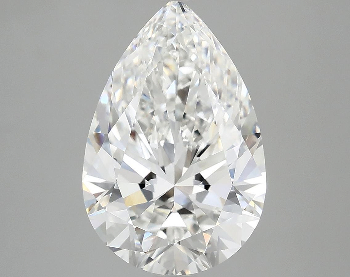 3.78 Carat Pear Shaped Excellent Cut VVS2 IGI Certified Lab Grown Diamond